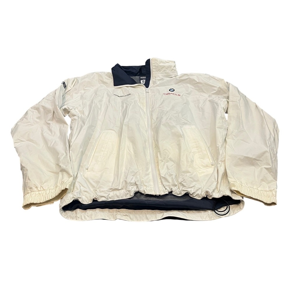 Henri Lloyd Jacket Mens XL White BMW Oracle Racing Sailing Windbreaker TP1